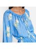 LoveShackFancy Floral Blue Popover Floral Dress Size S - photo 3