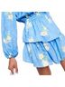 LoveShackFancy Floral Blue Popover Floral Dress Size S - photo 5
