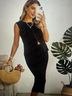 Joyfunear Black Cocktail Dress Size M - photo 3