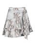 Bishop + Young Print Multi Color Python Print Tiered Skirt Size S - photo 1