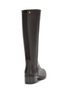 Andrea Black Leather Knee High Boots Size 7 - photo 2