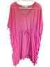 Just 100% Polyester Graphic Aztec Or Tribal Print Pink Swimsuit Cover Up One size - photo 1