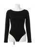 Z Supply Solid Black Baela Bodysuit Size L - photo 1