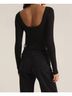 Z Supply Solid Black Baela Bodysuit Size L - photo 3