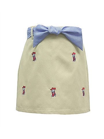 Vive La Fete Girls's Ole Miss Collegiate Hand Embroidered Skort (view 1)