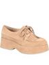 Kork-Ease Brown Women's Penelope Platform Oxfords Size 10 - photo 1