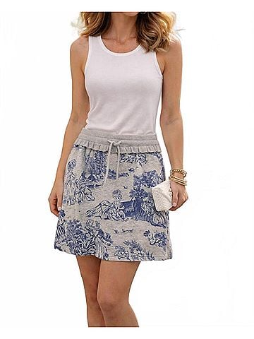 Moschino Toile De Jouy Mini Skirt (view 2)