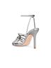 Veronica Beard Silver Women's Aneesha Ankle Strap Sandal Size 7 1/2 - photo 3