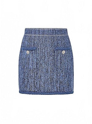 Milly Soleil Pinstripe Knit Mini Skirt (view 1)