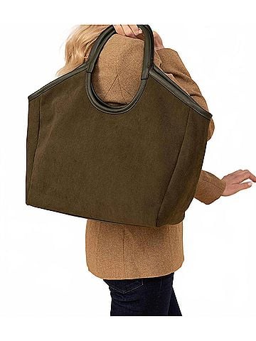 JEN & CO. Women's Piper Corduroy Tote Bag (view 2)