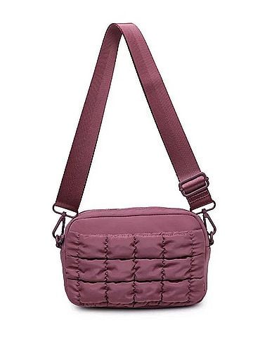 Sol and Selene Women's Inspiration Quilted Nylon Crossbody Bag (view 1)