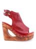 BED|STU Red Women's Imelda Wedge Size 7 - photo 1