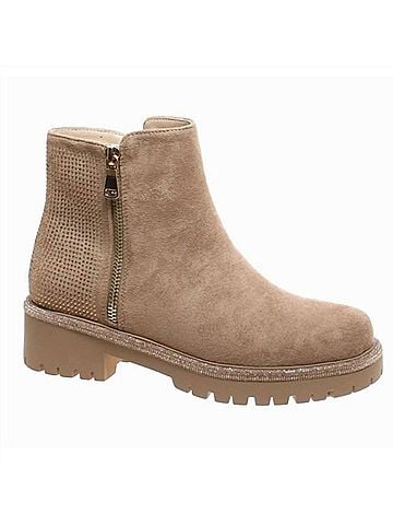 Pierre Dumas Women's Sparkle Step Rhinestone Ankle Boots (view 1)