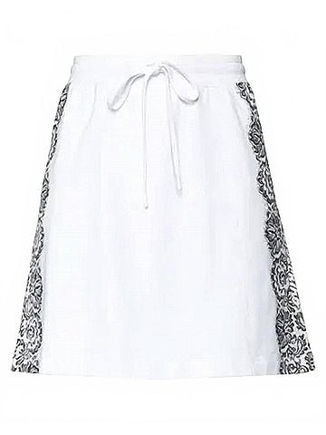 Moschino Mini Skirt With Printed Lace Design (view 1)