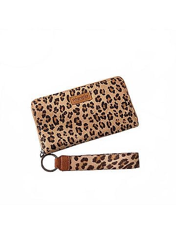 Wrangler Jeans Co Leopard Print Wristlet Wallet (view 1)