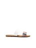 Qupid White Women's Athena Sandals Size 7 - photo 1