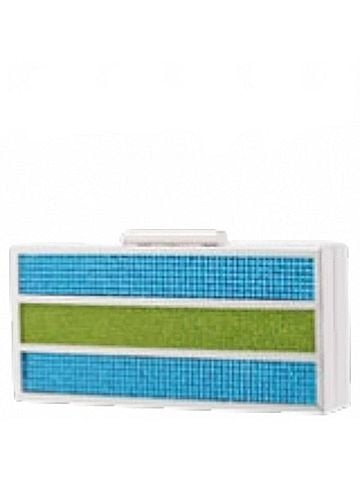 Nina Women's Ziona Colorblock Crystal Minaudiere Clutch (view 2)