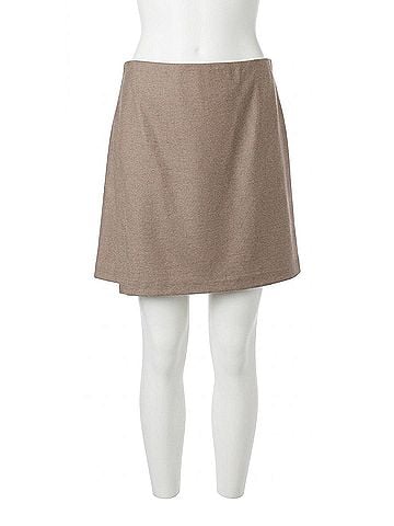 Vince. Asymmetric Paneled Skirt in Birch (view 1)