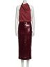 Veronica Beard Red Koa Skirt in Wine Size 6 - photo 1