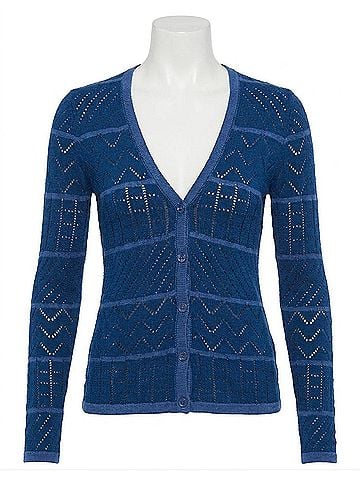 Allison Gloria Cardigan in Navy (view 1)