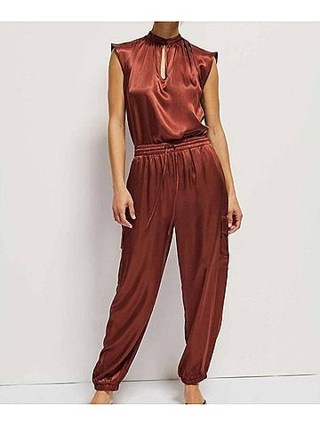 NATION LTD Women's Carlo Trouser in Cinnamon (view 2)