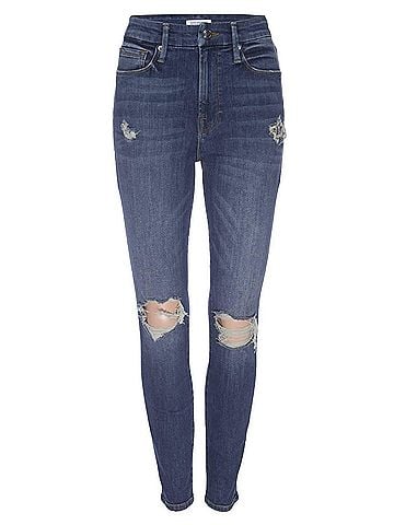 Good American Women's Good Waist With Snake Pocket Bags Jeans in Blue (view 2)