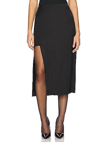 Rails Kira Midi Skirt in Black (view 2)