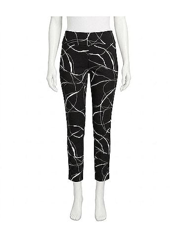 Elliott Lauren Brush Strokes Pull On Pant in Black/White (view 1)