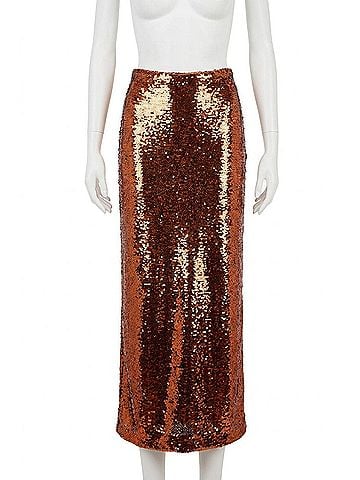 Marie Oliver Wray Skirt in Cinnamon (view 1)