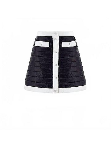Herno Nylon Ultralight And Ecoage Skirt in Black/White (view 1)