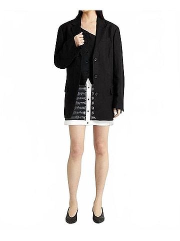 Herno Nylon Ultralight And Ecoage Skirt in Black/White (view 2)