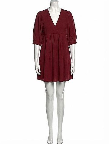 Entro V Neck Baby Doll Dress (view 1)