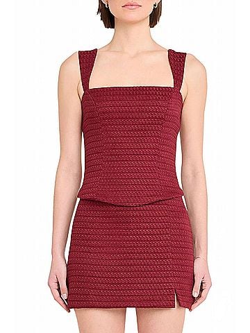 Amanda Uprichard Ceronne Corset Tank Top (view 2)
