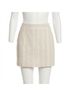 Amanda Uprichard Stripes Brown Spenser Mini Skirt Size L - photo 1