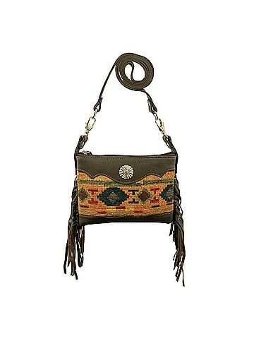 American West Women's Woven Tapestry Trail Rider Crossbody/Hip Bag (view 1)