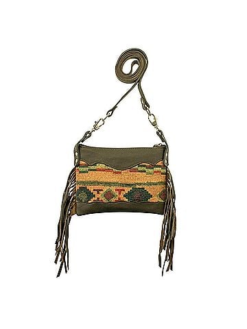 American West Women's Woven Tapestry Trail Rider Crossbody/Hip Bag (view 2)