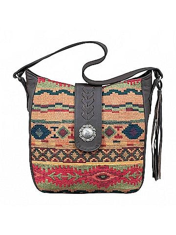 American West Women's Hand Woven Santa Fe Tapestry Hobo Bag (view 1)