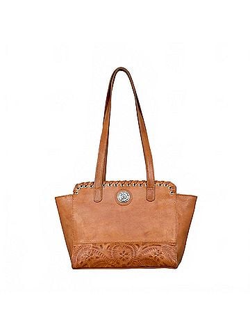 American West Women's Harvest Moon Collection Zip Top Tote With Secret Compartment (view 1)