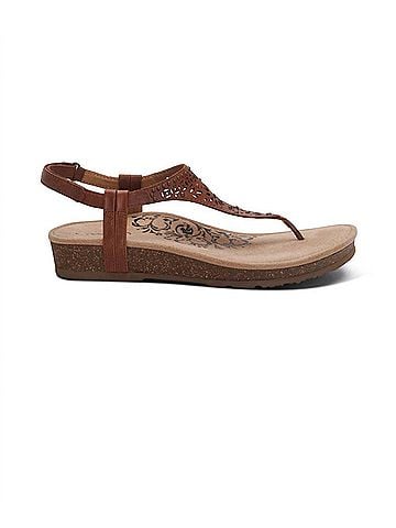 Aetrex Women Evelyn Thong Sandal (view 1)