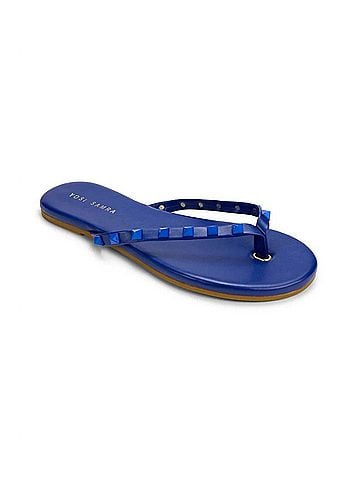 Yosi Samra Women's Rivington Stud Flip Flop Sandals (view 2)