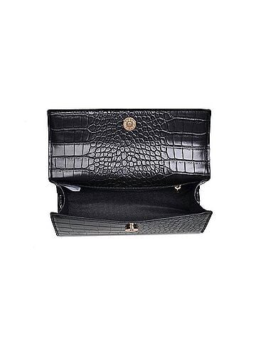 Urban Expressions Women's Thea Vegan Leather Croc Print Crossbody Top Handle Bag (view 2)