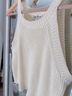 Dillard's Ivory Sleeveless Top Size L - photo 3