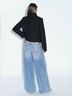 Zara Solid Black Gold Jacket Size S - photo 4