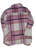 Shein Plaid Pink White Black Brown Jacket Size L - photo 2
