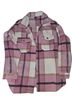 Shein Plaid Pink White Black Brown Jacket Size L - photo 1