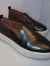 Halogen 100% Patent Leather Solid Green White Sneakers Size 7 1/2 - photo 8