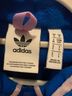 Adidas 100% Polyester Solid Floral Graphic Blue Pink Yellow Pullover Sweater Size S - photo 3