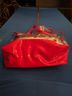 Ed Hardy 100% Plastic Floral Graphic Red White Leather Tote One size - photo 3
