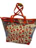 Ed Hardy 100% Plastic Floral Graphic Red White Leather Tote One size - photo 2