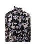 o.p.t 100% Polyester Floral Purple Black Cocktail Dress Size S - photo 2